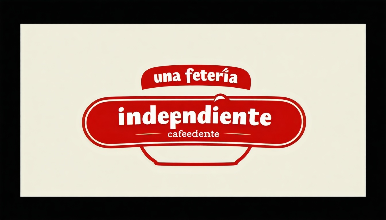 Logo de una cafetería independiente